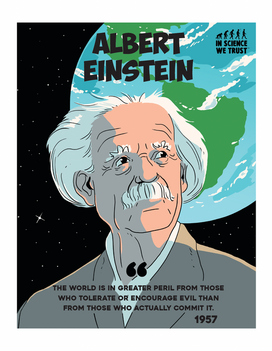 Albert Einstein - "Greater Peril" Poster