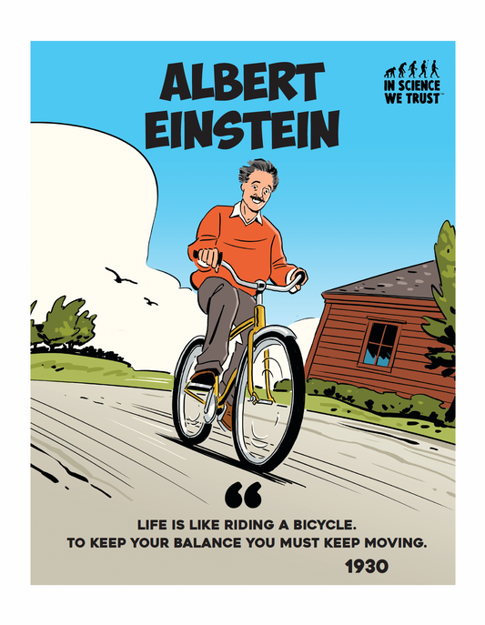 Albert Einstein - "Balance" Poster